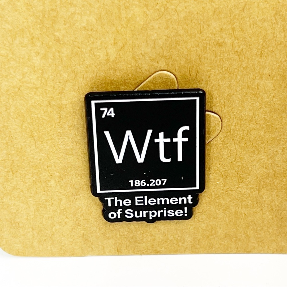 WTF Element Enamel Pin